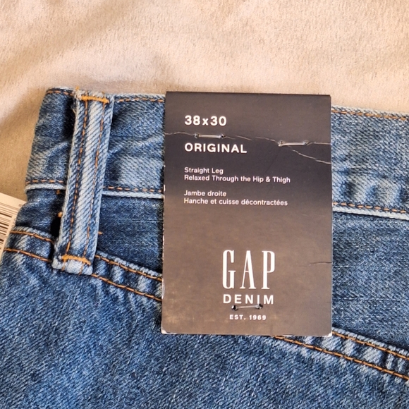 Gap NWT Mens Original Fit Denim Blue Jeans, 38 x 30 - Picture 5 of 10